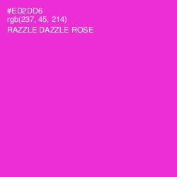 #ED2DD6 - Razzle Dazzle Rose Color Image